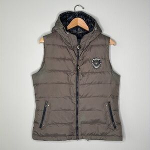Pikeur Rubica Women's Equestrian Down Vest w/Hood in Size 42 (US 14) Brown